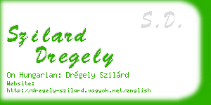 szilard dregely business card